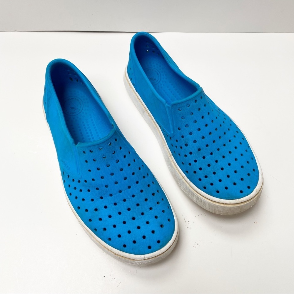 Kids Native Shoes Bright Blue Sz M4/W6